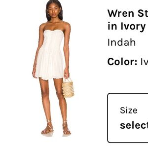 Indah Wren Strapless Mini Dress